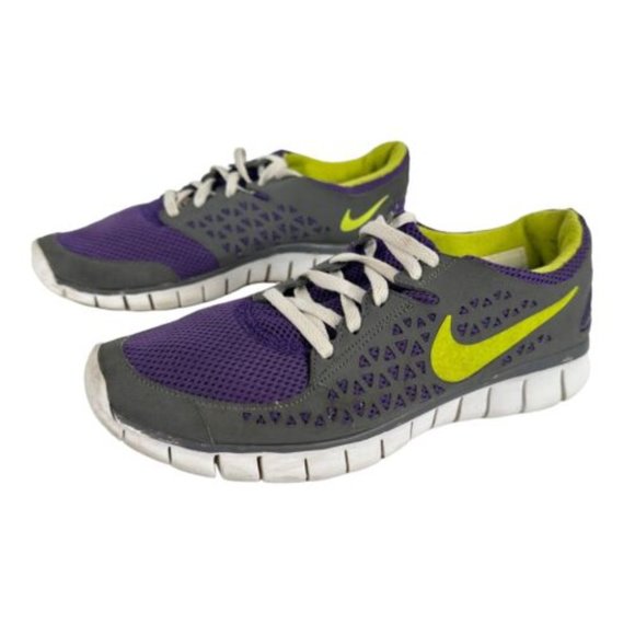 Nike Women’s Free Run Shoes Size 8.5 Athletic Running Sneakers Gray Purple 2010 - Picture 3 of 11